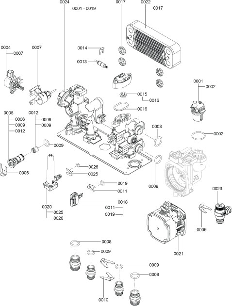 Взрывные чертежи viessmann vitopend 100